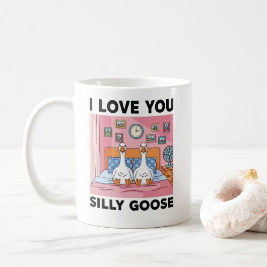 I love you Silly Goose Koffiemok (Met donut)