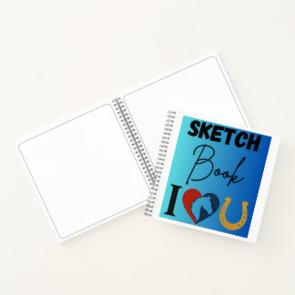 I Love You Sketch book for Horse Lovers Notitieboek