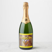 I Love You Sparkling Wijnetiket (Voorkant)