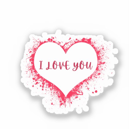I Love You Sticker (Voorkant)