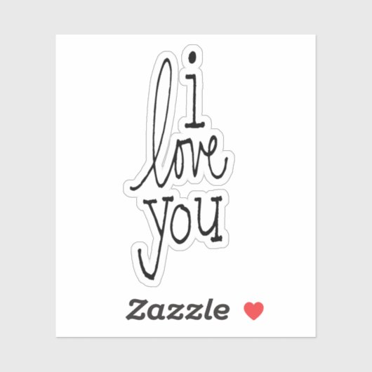 I Love You Sticker (Vel)
