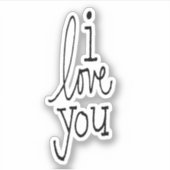I Love You Sticker (Voorkant)
