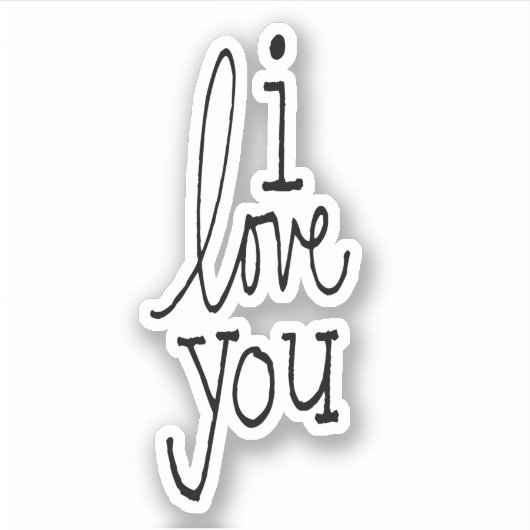 I Love You Sticker (Voorkant)