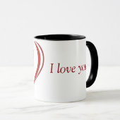 I love you tango taza mok (Voorkant rechts)