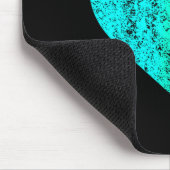 I Love You Teal Heart Distressed Valentines Day  Muismat (Hoek)