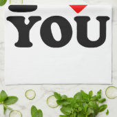 I Love You Theedoek (Gevouwen)