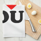 I Love You Theedoek (Quarter Fold)