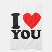 I Love You Theedoek (Verticaal)