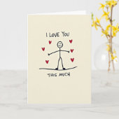 I Love You This Much Kaart (Gele Bloem)
