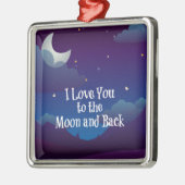 I Love You to the Moon and Back, Metalen Ornament (Links)