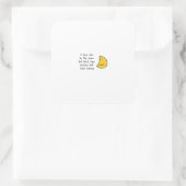 I Love You To The Moon And Back Minimal Design Aes Vierkante Sticker (Tas)