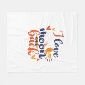 I Love You To The Moon And Back Modern Romantic De Fleece Deken (Voorkant (Horizontaal))