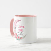 I Love You To The Moon And Back Mug Mok (Voorkant links)