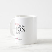 I Love You to the Moon and Back Personalized Koffiemok (Voorkant links)