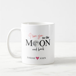 I Love You to the Moon and Back Personalized Koffiemok