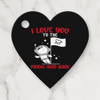 I Love You To The Moon And Back Playful Valentine Bedankjes Labels