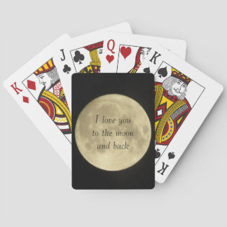 I love you to the moon and back playing cards pokerkaarten