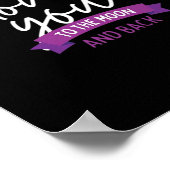 I Love You To The Moon And Back Romantic Aesthetic Poster (Hoek)
