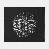 I Love You To The Moon And Back Timeless Appeal  Fleece Deken (Voorkant (Horizontaal))