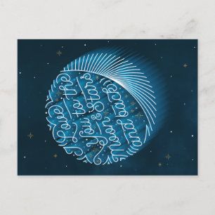 I Love You to the Moon and Stars beroemd gemaakt d Feestdagenkaart