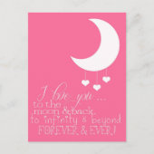 I Love You to the Moon & Back Briefkaart is een Am (Voorkant)