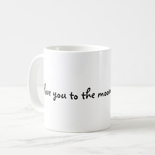 I love you to the moon pie and back mug koffiemok (Voorkant links)