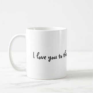 I love you to the moon pie and back mug koffiemok