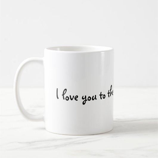 I love you to the moon pie and back mug koffiemok (Links)