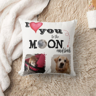 I Love You to the Moon Sierkussen