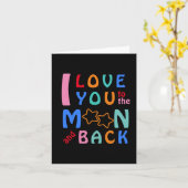 I Love You tot aan de maan en terug blanco Kaart (Gele Bloem)