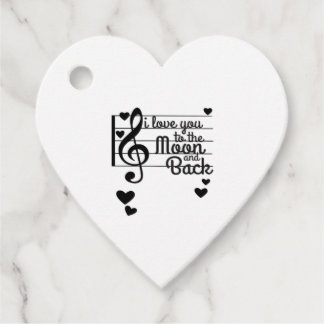 I Love You Tot De Maan En Terug Herhalende Liefdes Bedankjes Labels