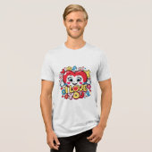 I Love You Tri-Blend Shirt (Voorkant volledig)