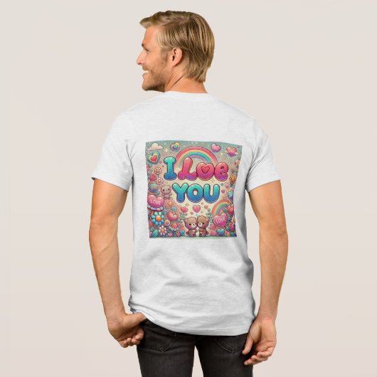I Love You Tri-Blend Shirt (Voorkant)
