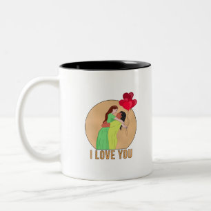 I Love You Tweekleurige Koffiemok