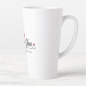 I Love You Typografie Ontwerp Latte Mok (Rechts)