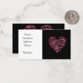 I Love You Typography Heart Valentijnsdag Gift Notitiekaartje (Voorkant / Achterkant in situ)