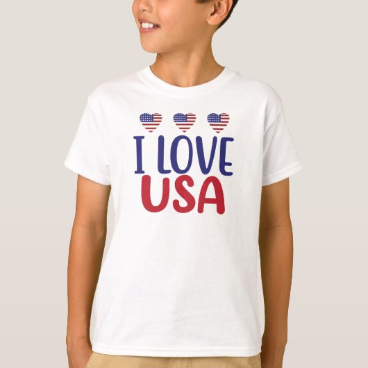 I Love You USA-65789 T-shirt (Voorkant)