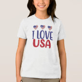 I Love You USA-65789 Tri-Blend Shirt (Voorkant)