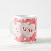 I Love You Valentijnsdag Photo Template Mok (Voorkant links)