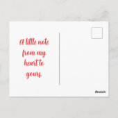 I Love You - Valentine's Day  Briefkaart (Achterkant)