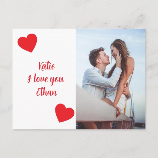 I Love You - Valentine's Day  Briefkaart (Voorkant)