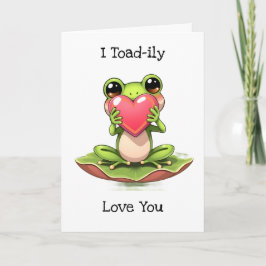 I Love You | Valentine's Day  Chibi Toad Kaart