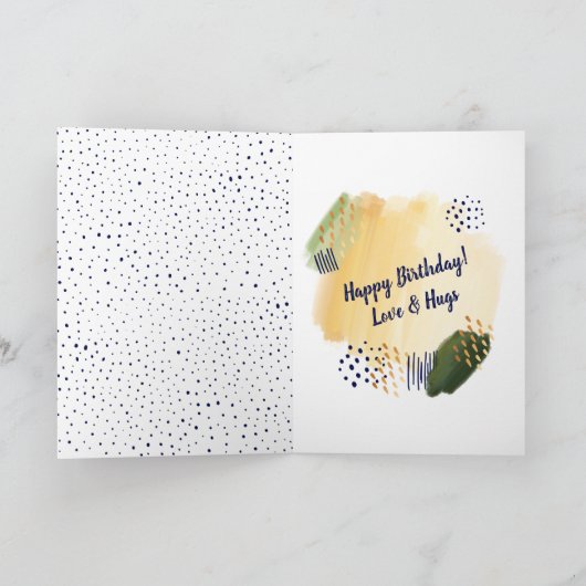 "I Love You, Virgo" Zodiac Abstract Kaart (Binnen)