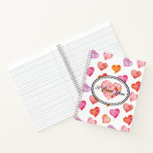 I love you watercolor hearts notitieboek (Binnen)