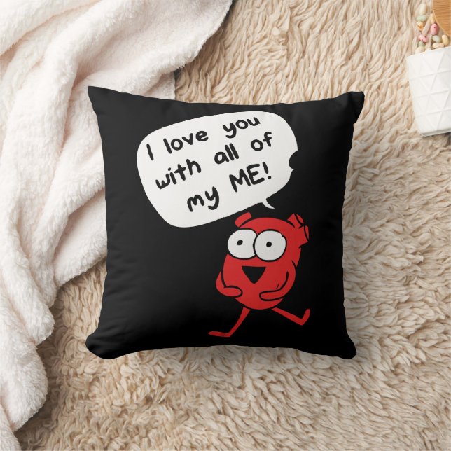 I Love You With All My Me – Cute Valentine Kussen (Deken)