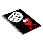 I Love You With All My Me – Cute Valentine Notitieboek (Rechterzijde)