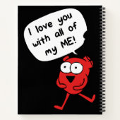 I Love You With All My Me – Cute Valentine Notitieboek (Achterkant)