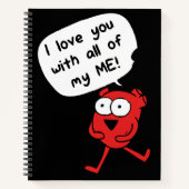 I Love You With All My Me – Cute Valentine Notitieboek (Voorkant)
