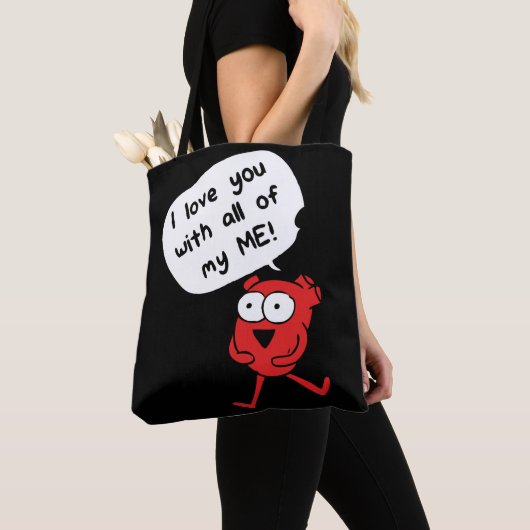 I Love You With All My Me – Cute Valentine Tote Bag (Dichtbij)