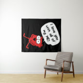 I Love You With All My Me – Cute Valentine Wandkleed (In Situ (horizontaal))